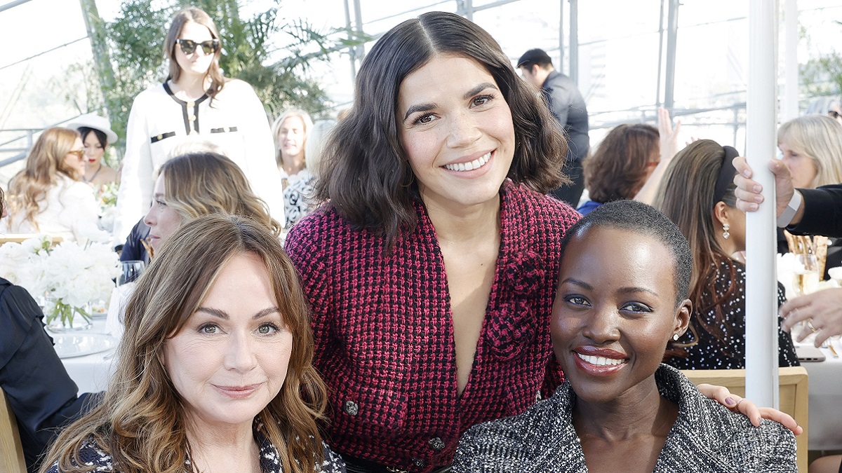 Kristie Macosko Krieger, America Ferrera e Lupita Nyong'o all' Academy Women's Luncheon