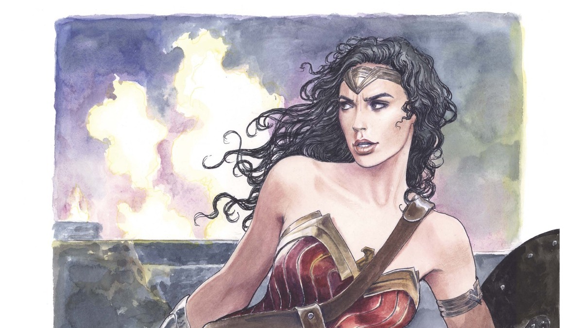 Gal Gadot, Wonder Woman, disegnata da Milo Manara