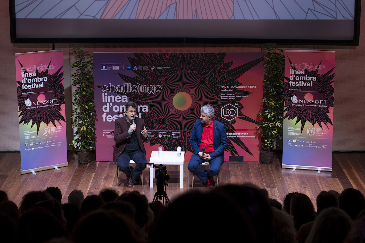 Nanni Moretti intervistato dal direttore artistico (e vicedirettore di THR Roma) di Linea d'Ombra Boris Sollazzo