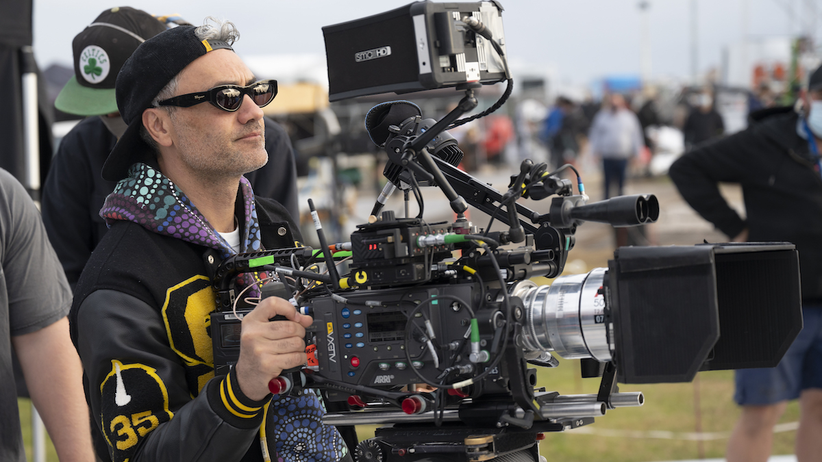 Taika Waititi sul set di Thor: Love and Thunder