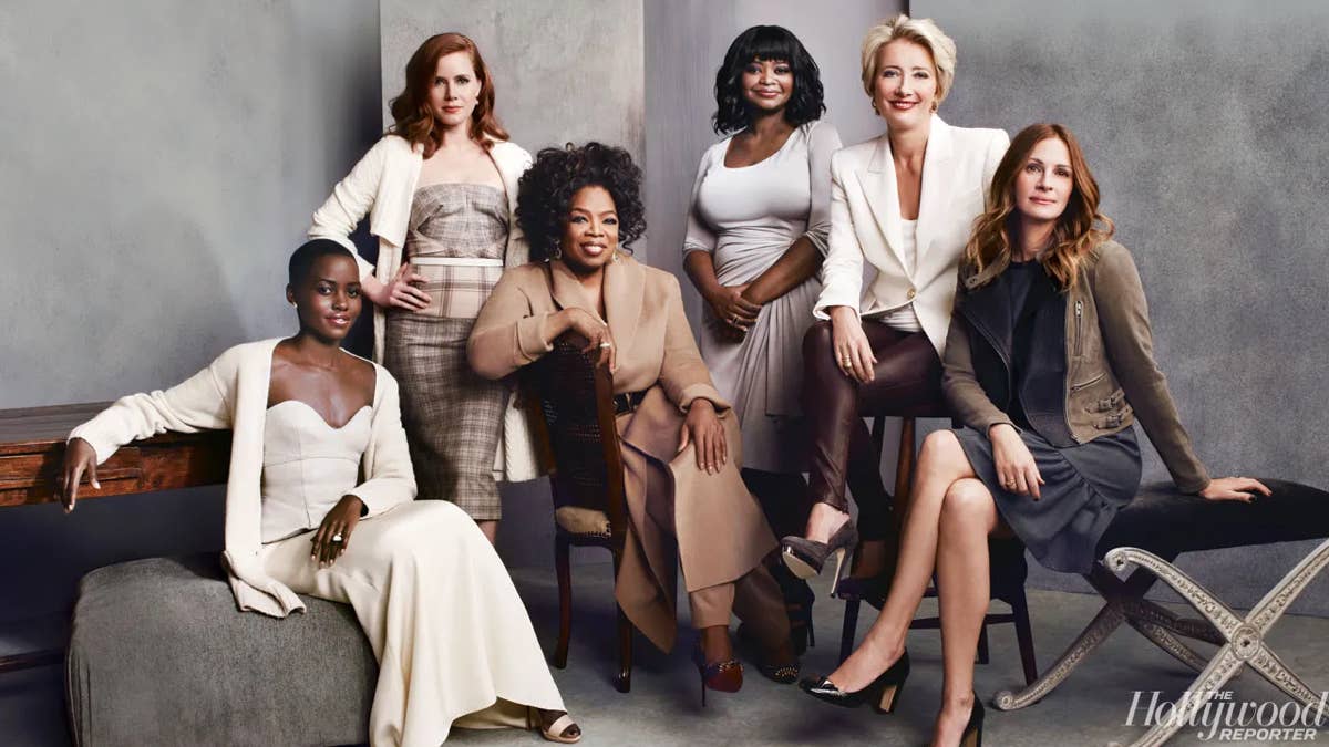 Amy Adams, Oprah Winfrey, Octavia Spencer, Emma Thompson e Julia Roberts. The Hollywood Reporter