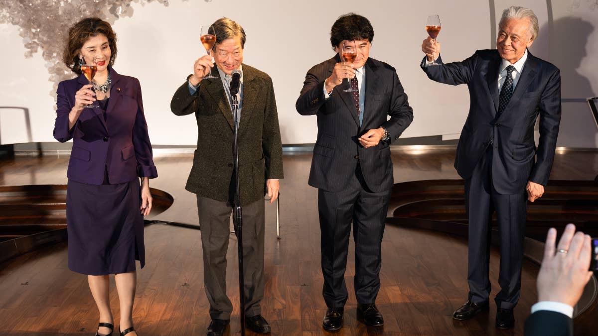 Da sinistra: Ishii Mitsuko, Shintaro Ito, Tsukasa Shiga e Hiroyasu Ando. Tokyo Film Festival