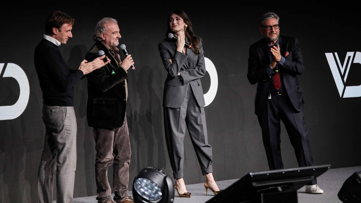 Giovanni Veronesi, Pilar Fogliati e Sergio Castellitto sul palco delle Giornate Professionali di Sorrento 2023