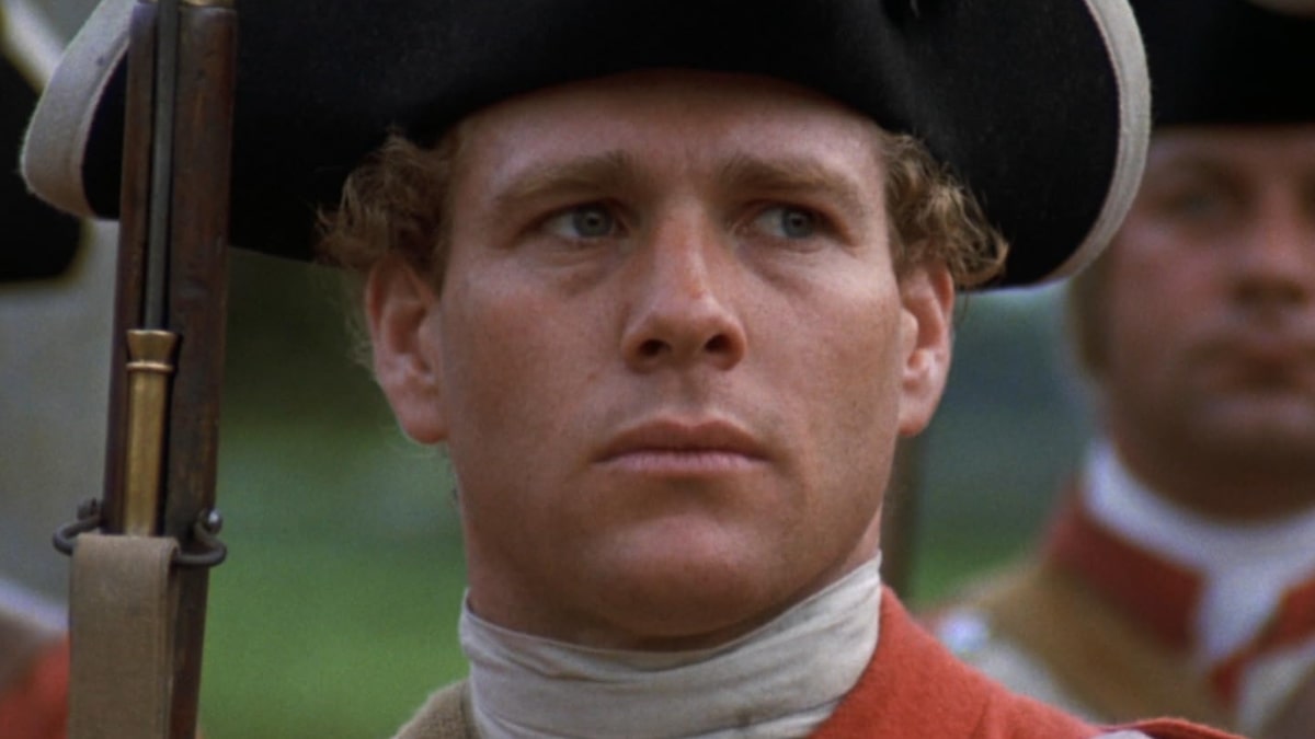 Ryan O'Neil in una scena di Barry Lyndon (1975)