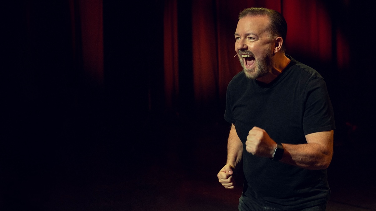 Ricky Gervais in una scena di Armageddon