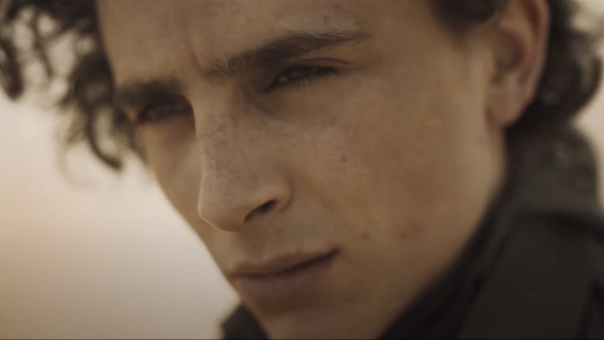 Timothée Chalamet in una scena di Dune (Parte Uno)