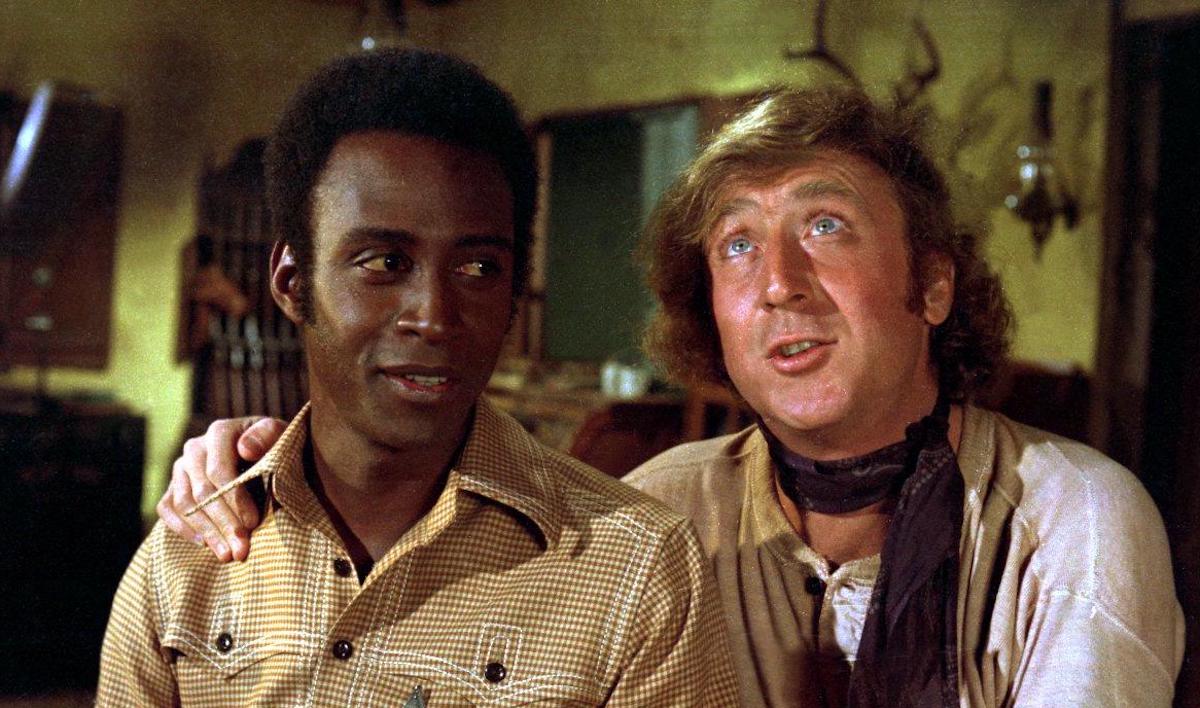 Gene Wilder e Cleavon Little in una scena di Mezzogiorno e mezzo di fuoco, di Mel Brooks