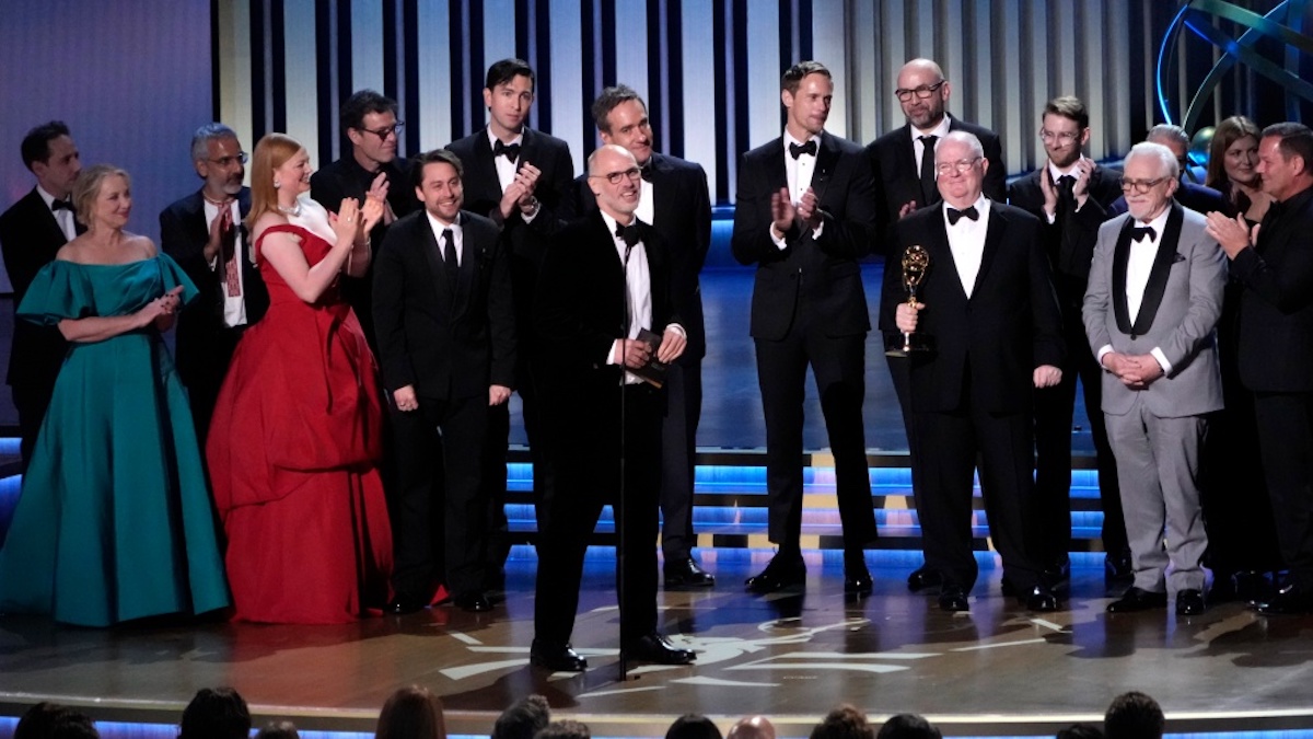 Il team di Succession sul palco degli Emmy 2023