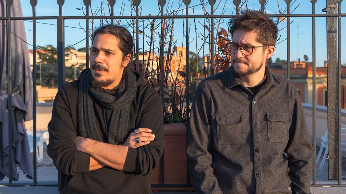 Giuliano Giacomelli e Lorenzo Giovenga sul set di Ti respiro