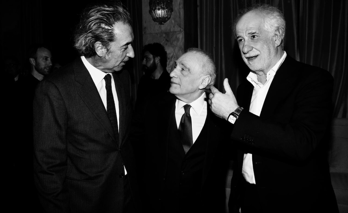 Paolo Sorrentino, Martin Scorsese e Toni Servillo. Foto di François Abramovici