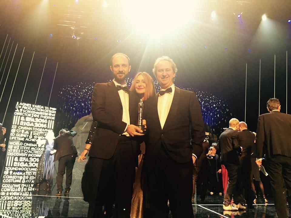 Alessandro Rak, Maria Carolina Terzi e Luciano Stella agli Era Awards 2013 con il premio al miglior film d'animazione