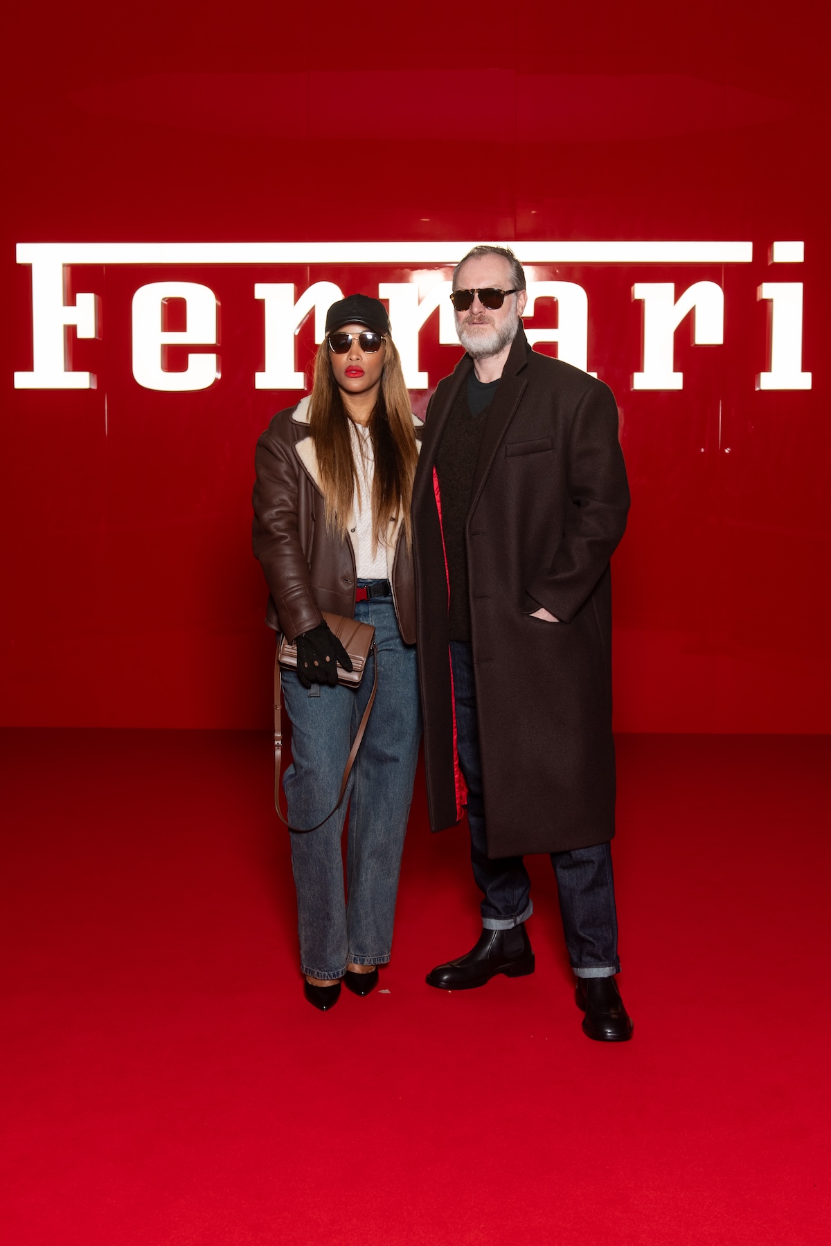 Eve e Maximillion Cooper alla sfilata di Ferrari