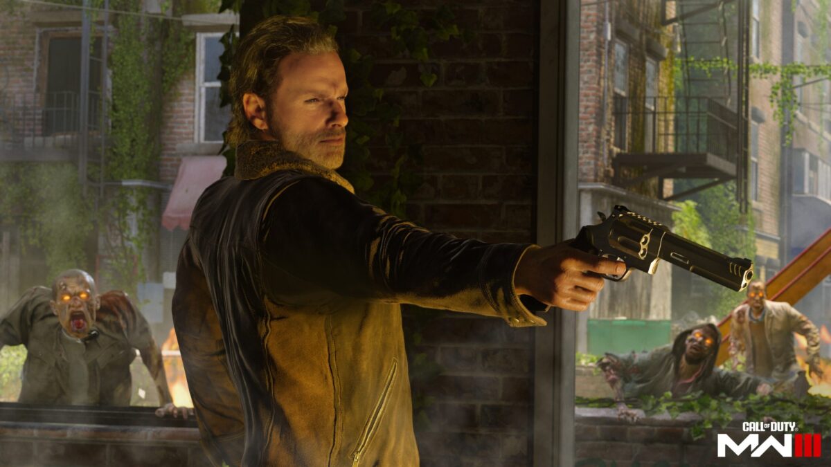 Rick Grimes (Andrew Lincoln) di The Walking Dead in Call of Duty