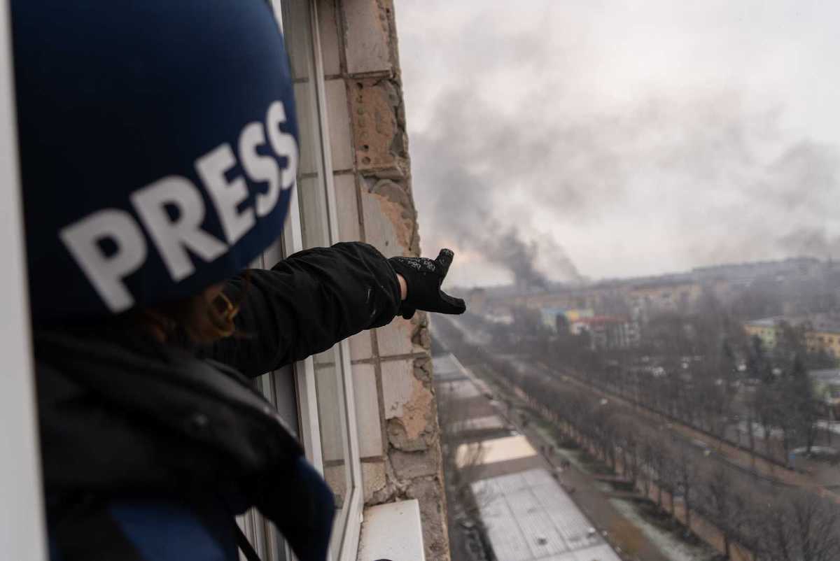 Una scena di 20 Days in Mariupol di Mstyslav Chernov