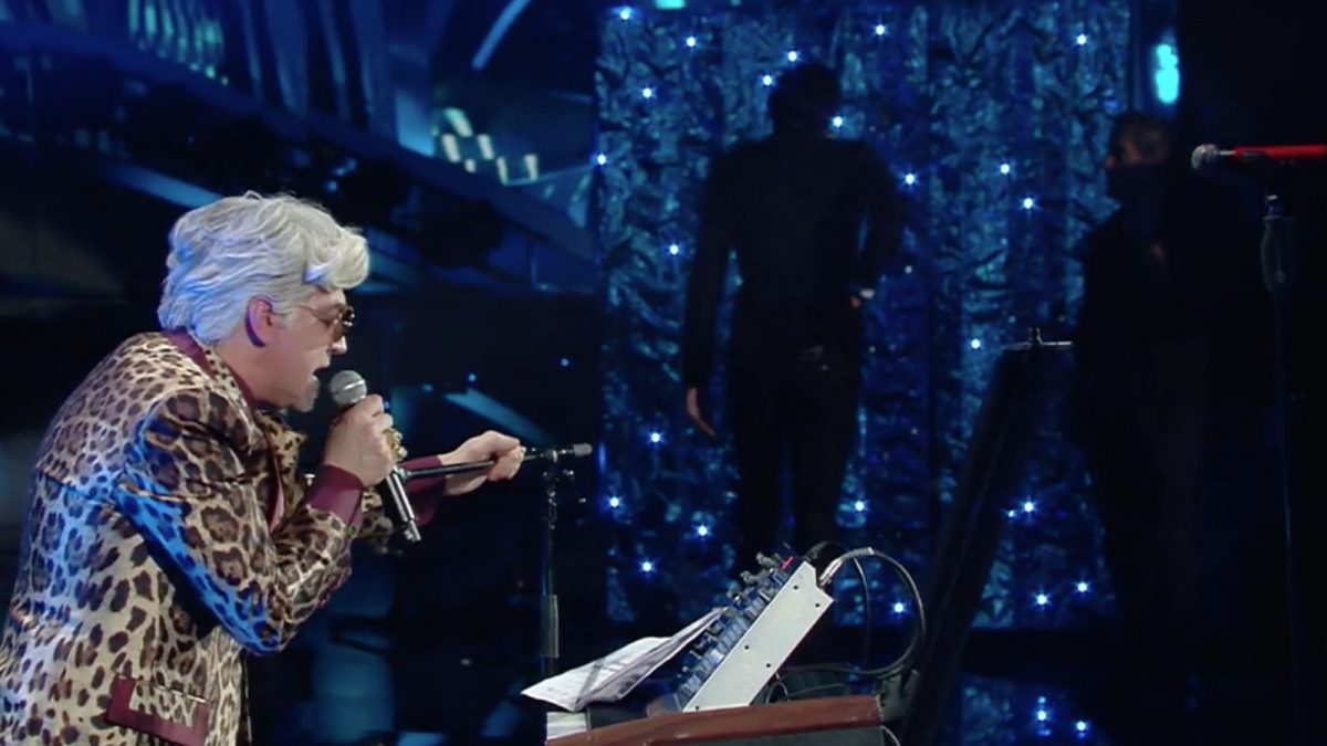 Bugo e Morgan durante Sanremo 2020, il primo a conduzione Amadeus