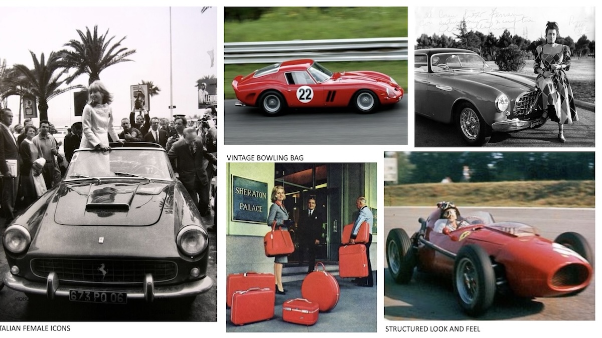 In esclusiva il mood board che ritrae Monica Vitti e Anna Magnani che ha ispirato Rocco Iannone per la collezione Ferrari