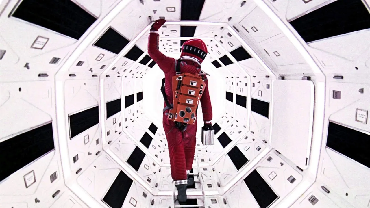 Una scena di 2001 Odissea nello spazio di Stanley Kubrick (1968)