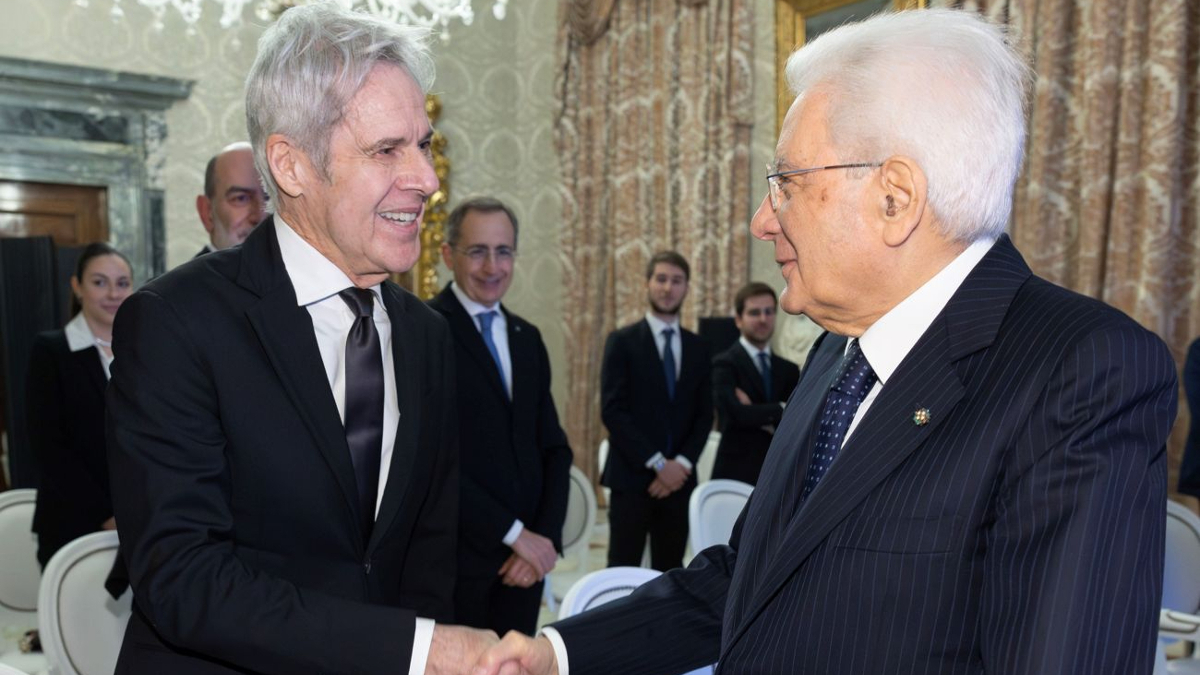 Claudio Baglioni e Sergio Mattarella