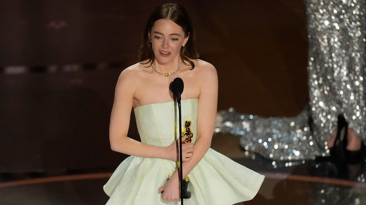 Emma Stone alla premiazione degli Oscar 2024