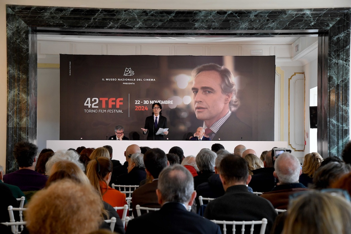 Giulio Base nel corso della conferenza stampa di presentazione del Torino Film Festival 42