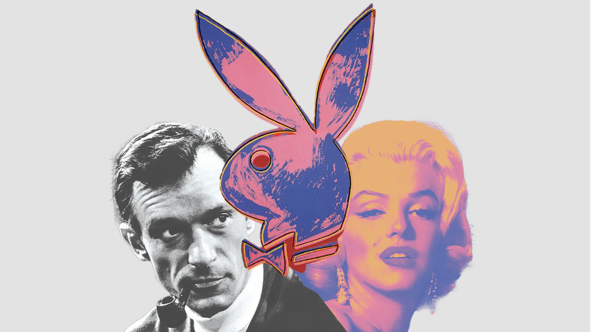 La locandina dell'asta "Icons: Playboy, Hugh Hefner X Marilyn Monroe"