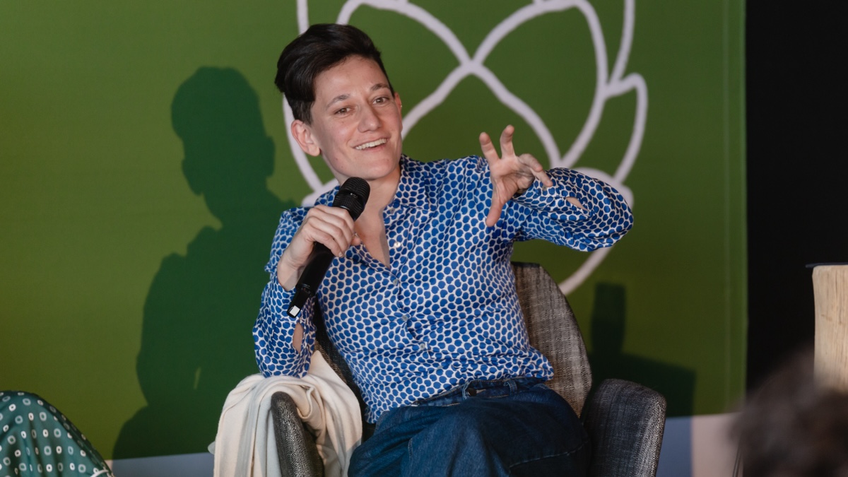 Francesca De Lisi durante il panel di Incontri dedicato a Supersex