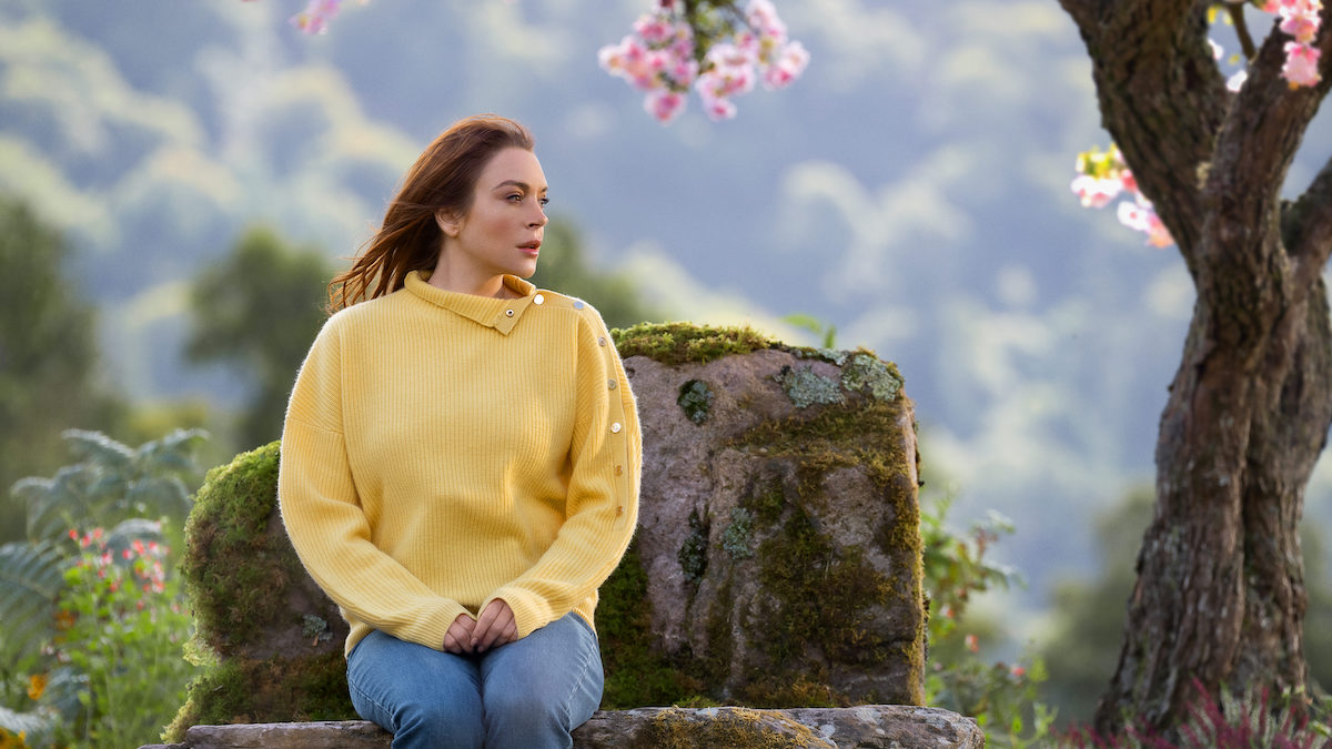 Lindsay Lohan in una scena di Irish Wish - Solo un desiderio