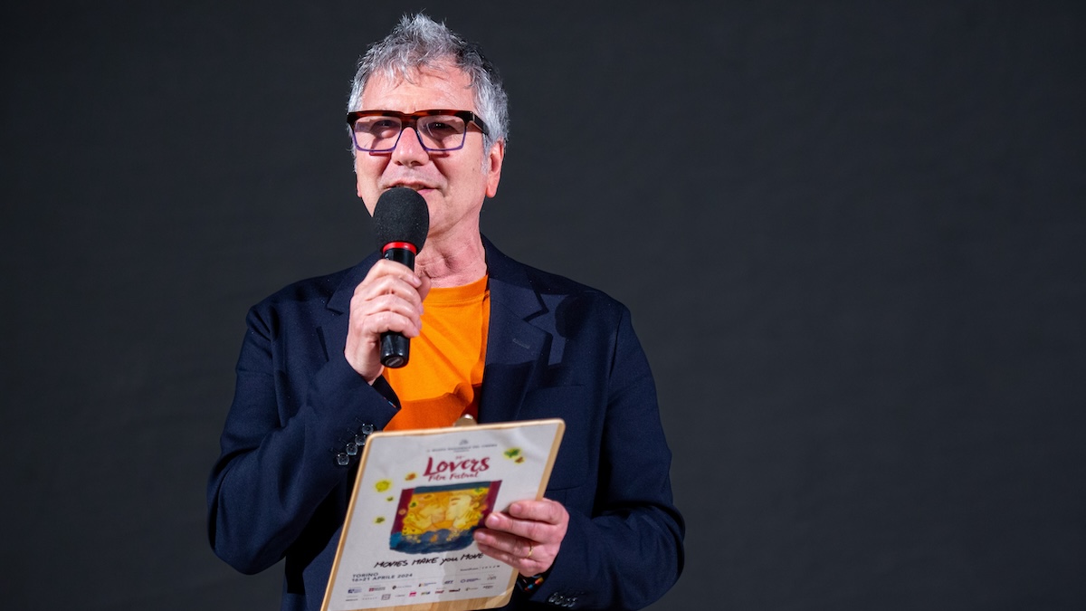 Domenico De Gaetano sul palco del Lovers Film Festival di Torino