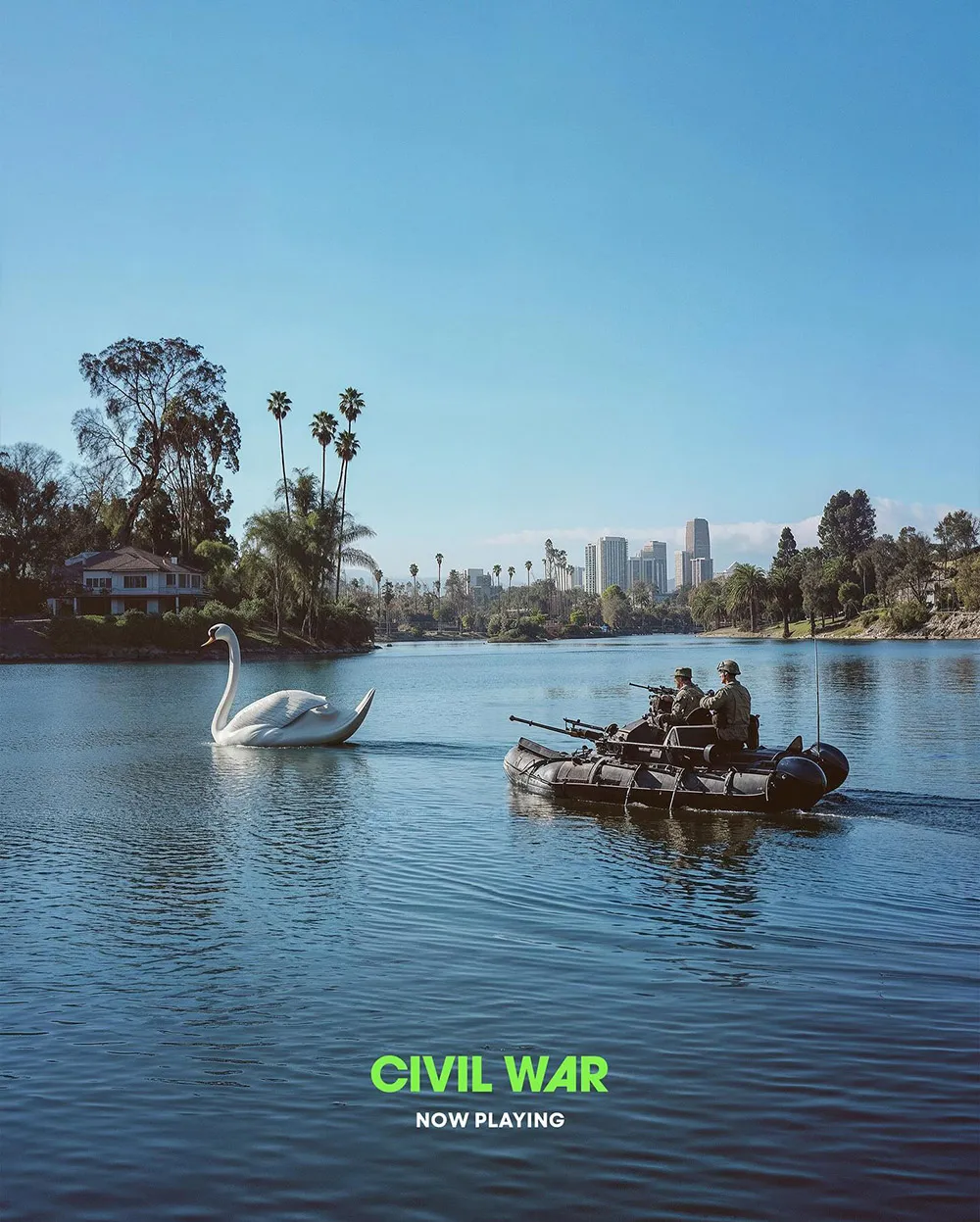 Un poster di Civil War generato con IA - A24