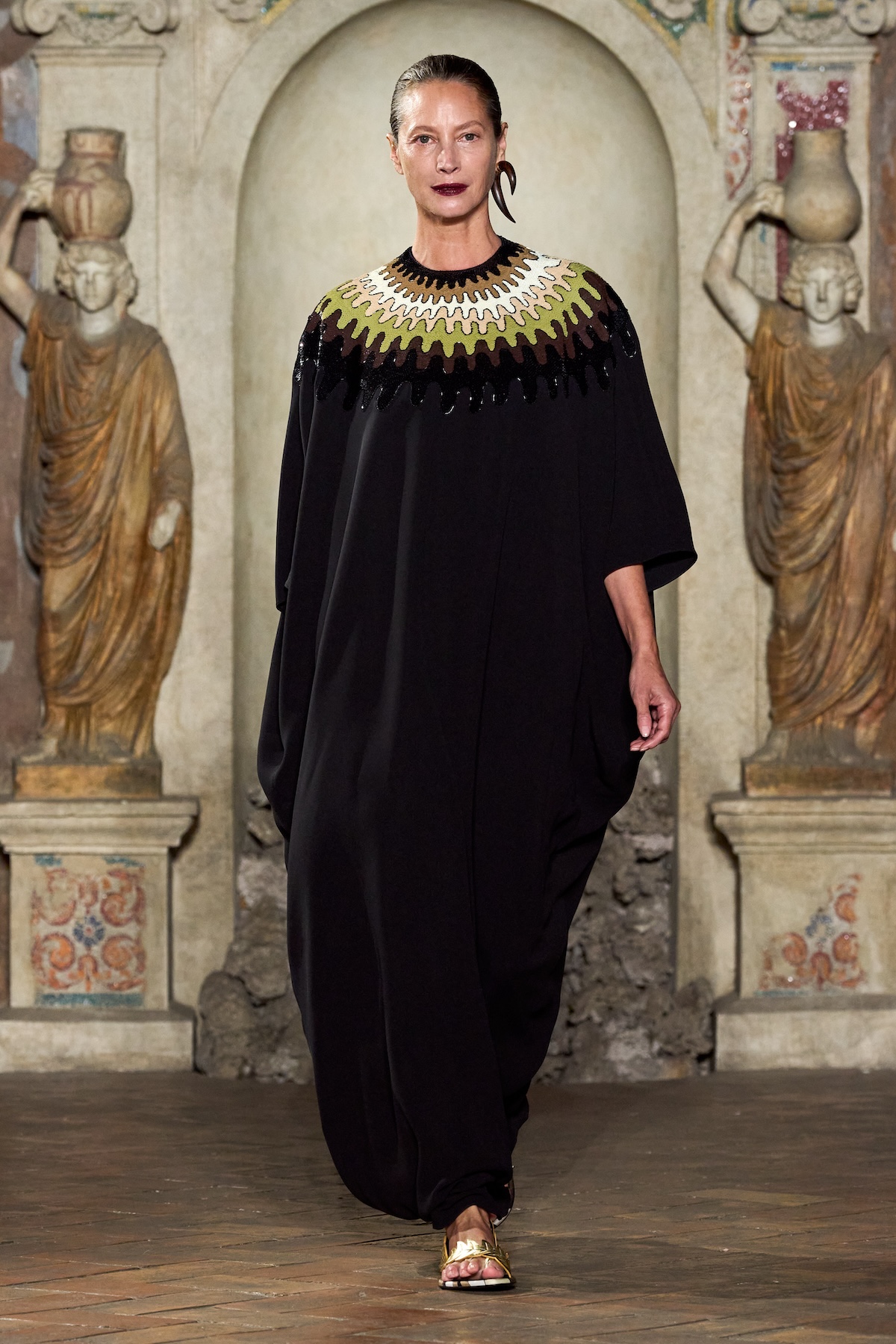 Christy Turlington alla sfilata Pucci di Roma