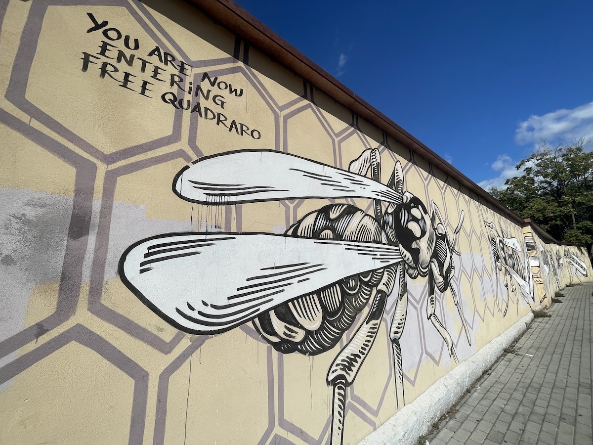Nido di vespe, opera dello street artist Lucamaleonte