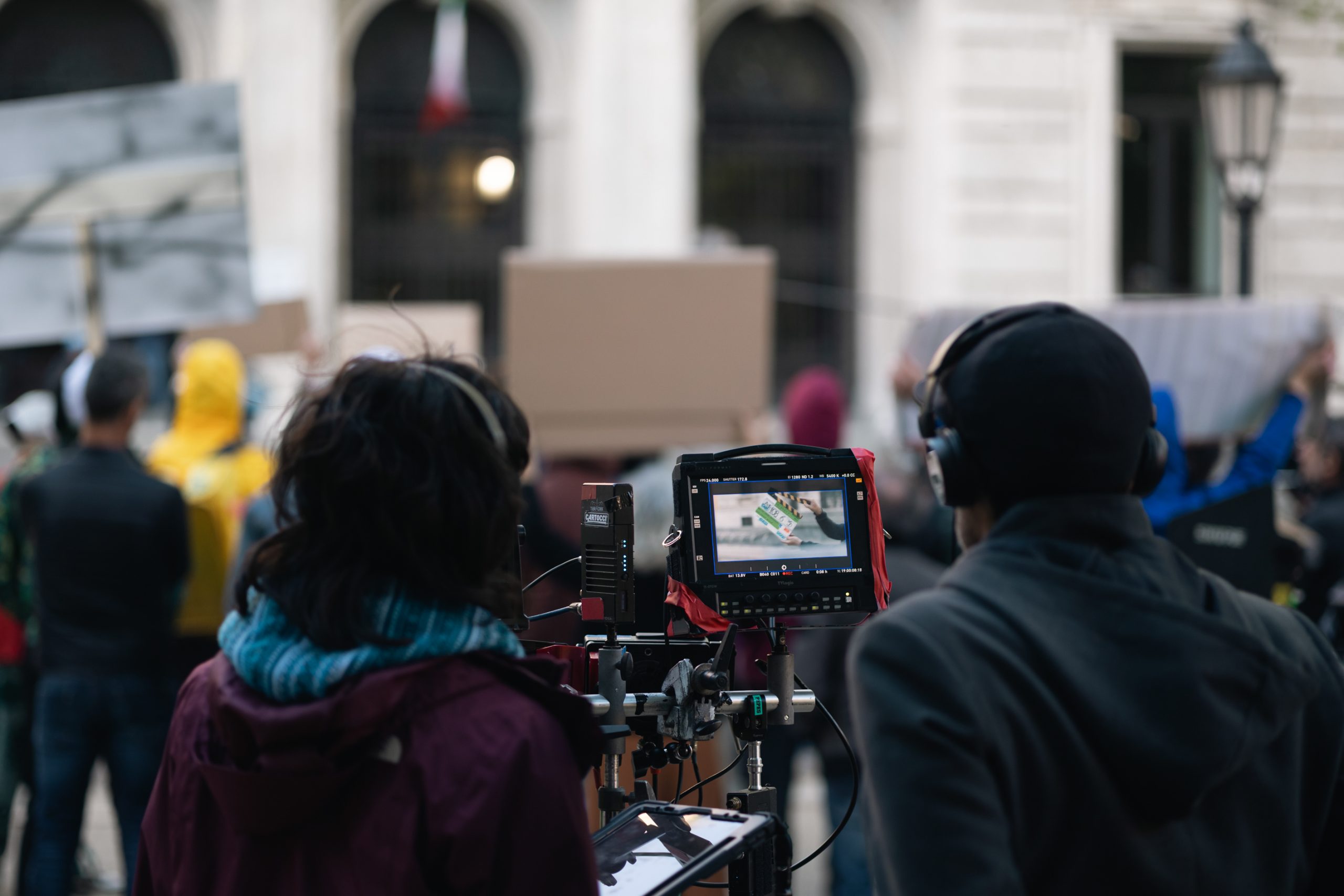 Jacopo Rondinelli sul set di Prophecy