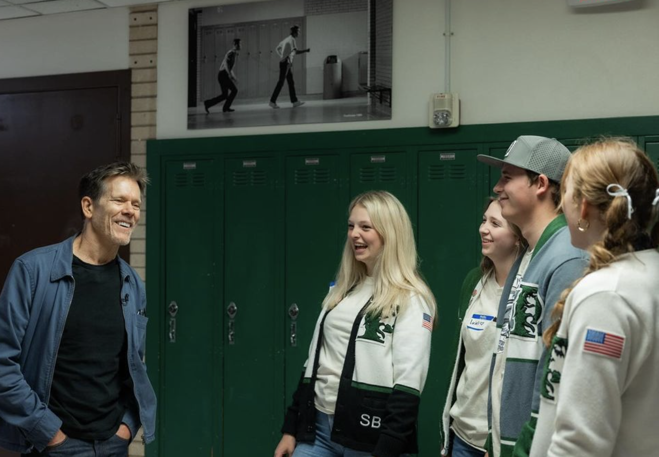 Kevin Bacon alla Pyson Lion High School