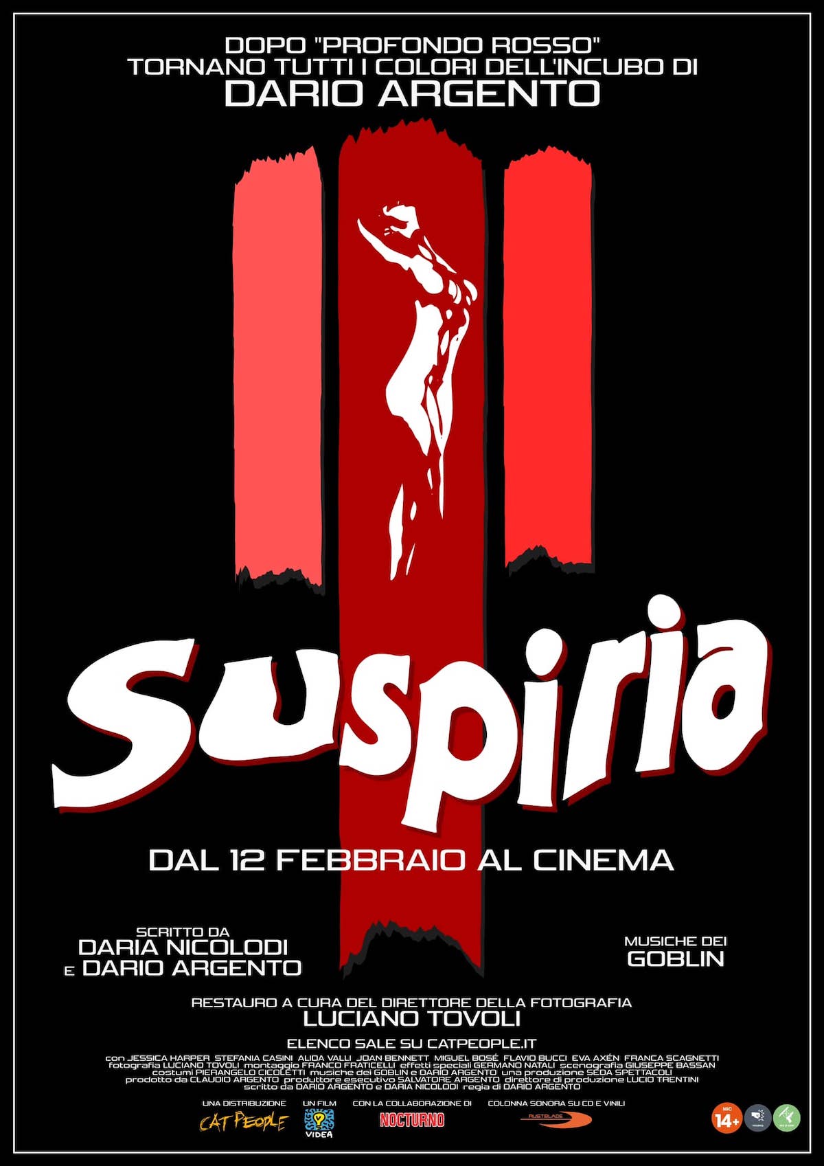 La locandina di Suspiria