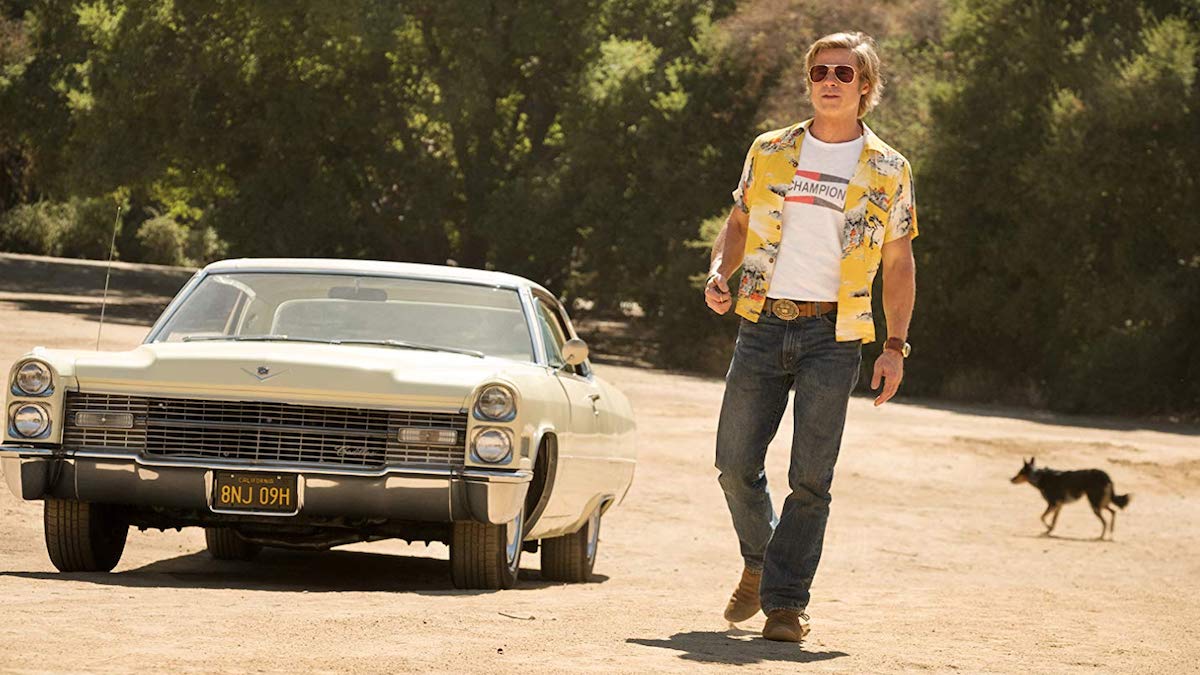 Brad Pitt è Cliff Booth in C'era una volta...a Hollywood di Quentin Tarantino