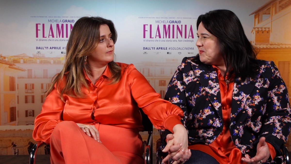 Michela Giraud e Rita Abela al press junket di Flaminia