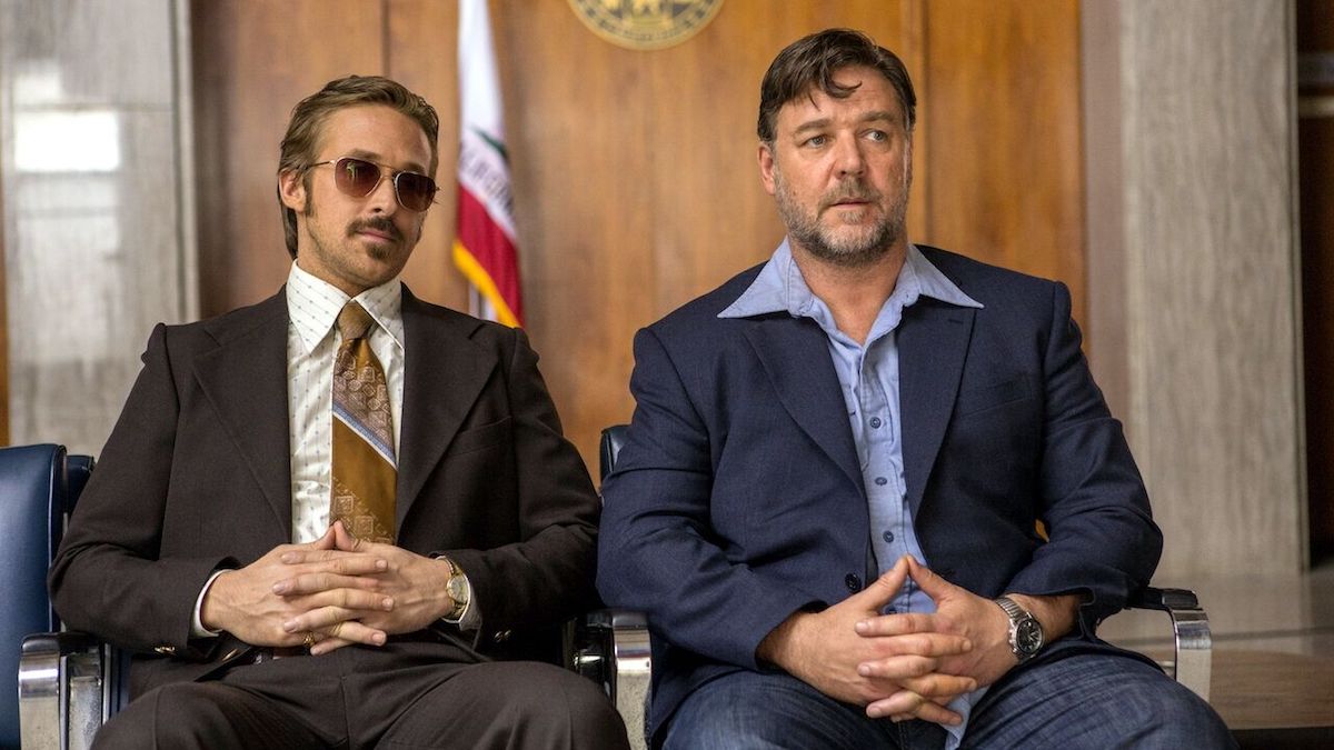 Ryan Gosling e Russell Crowe in The Nice Guys