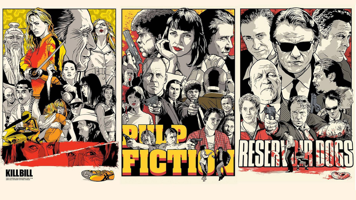 Alcuni dei film e dei personaggi iconici di Quentin Tarantino