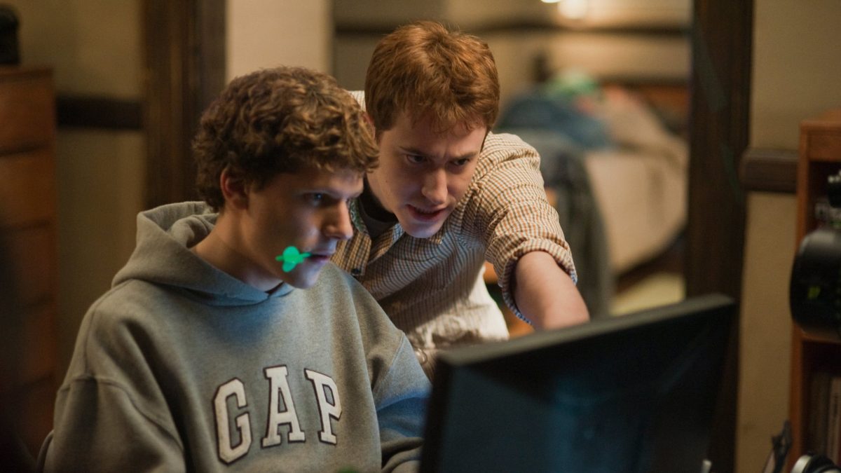 Una scena di The Social Network