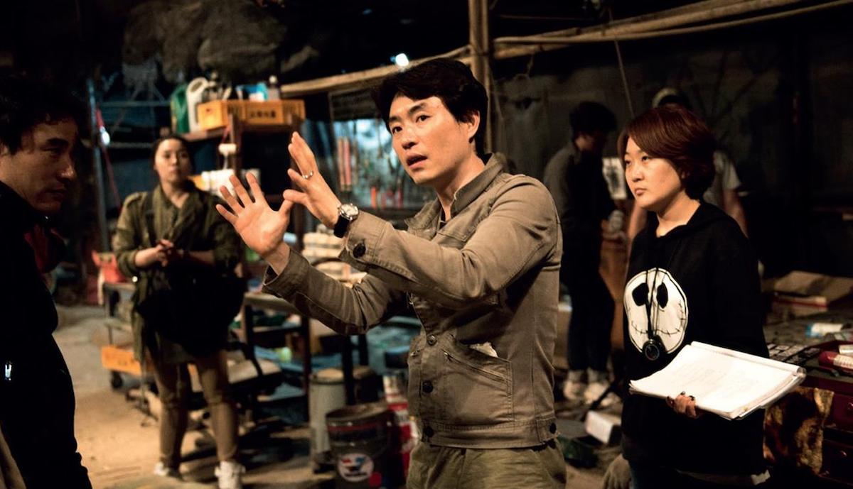 Ryoo Seung-wan sul set